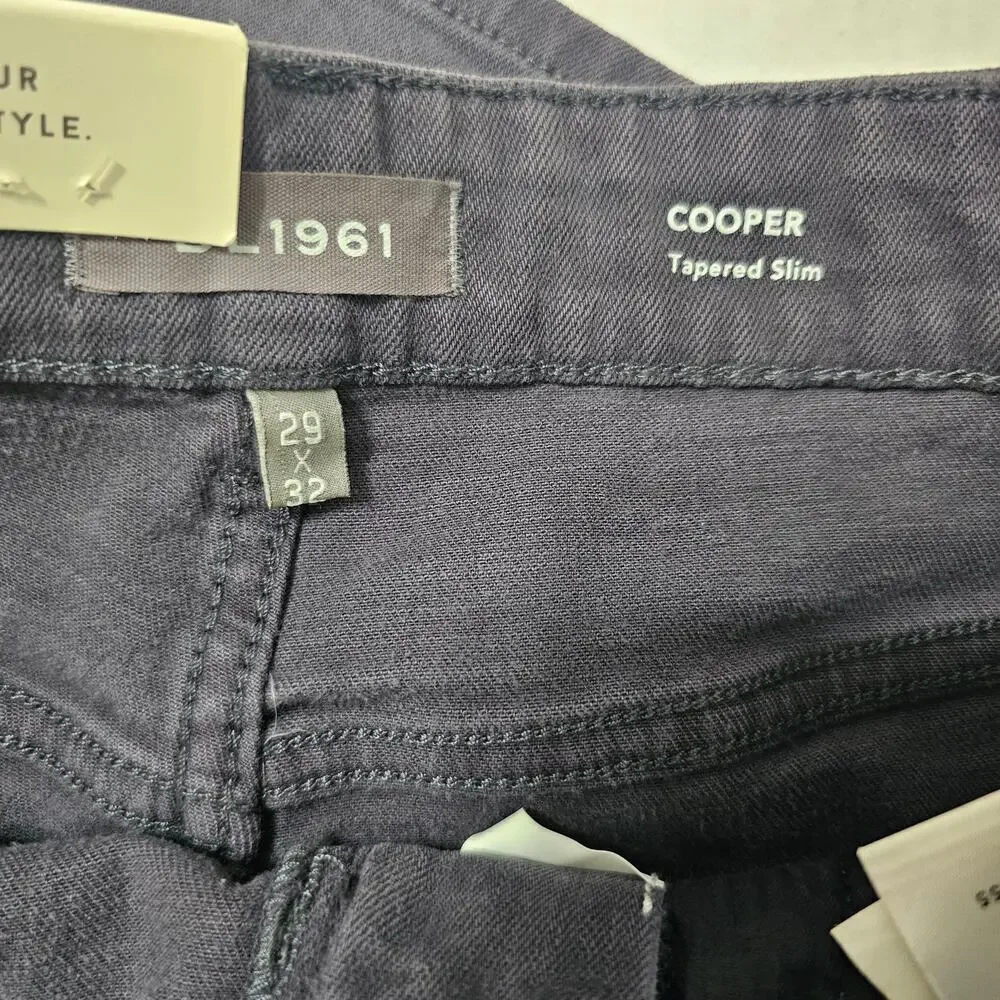 DL1961 Cooper Tapered Slim Jean in Ominous Gray Size 29x32 NWT